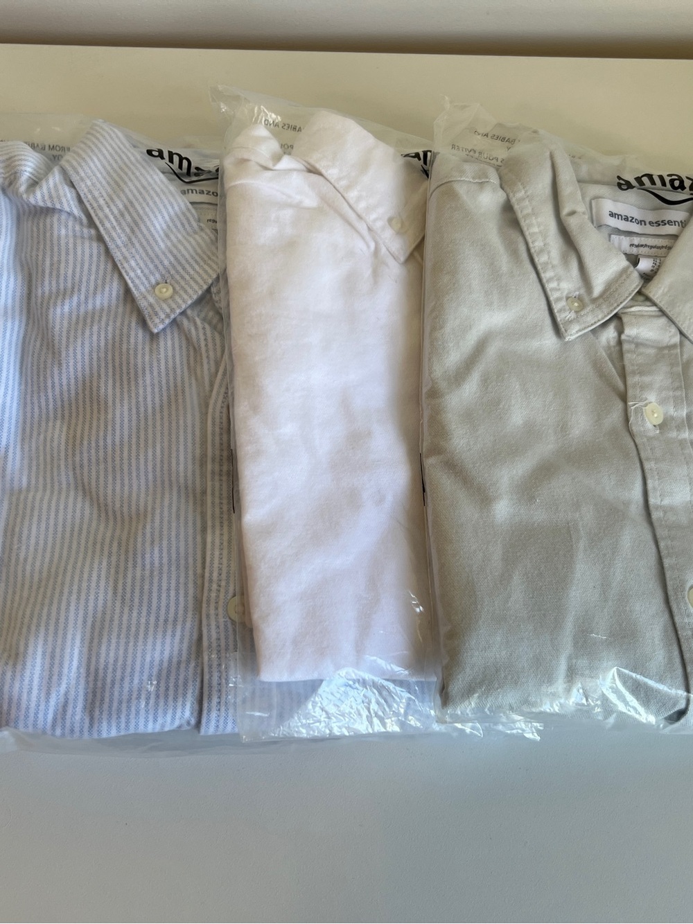 5x Amazon Essentials Oxford Button Shirts Size Small Mens